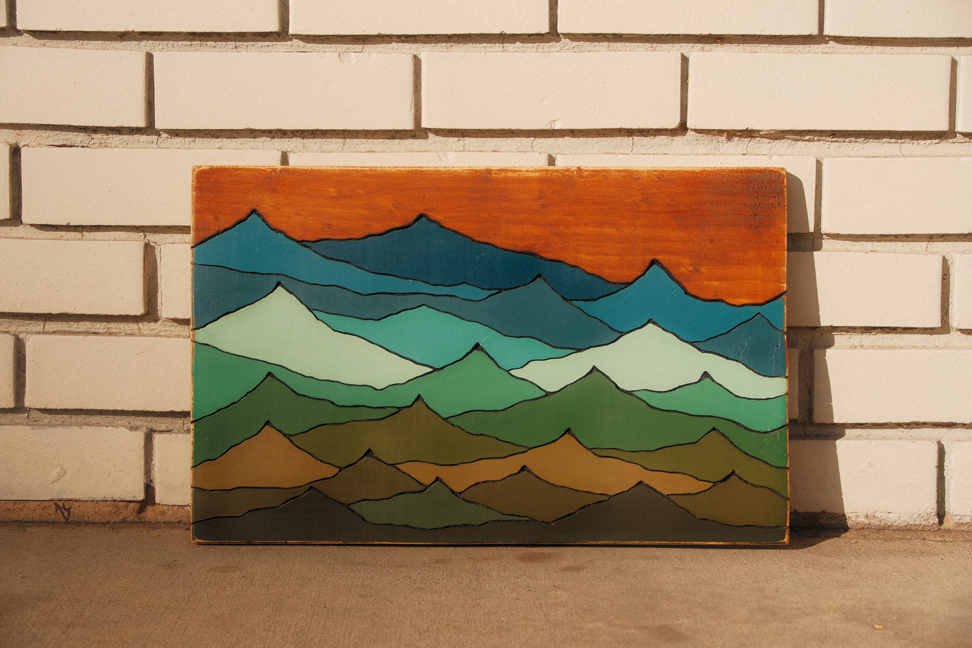 FOREST HUES | UPCYCLED WOOD ART